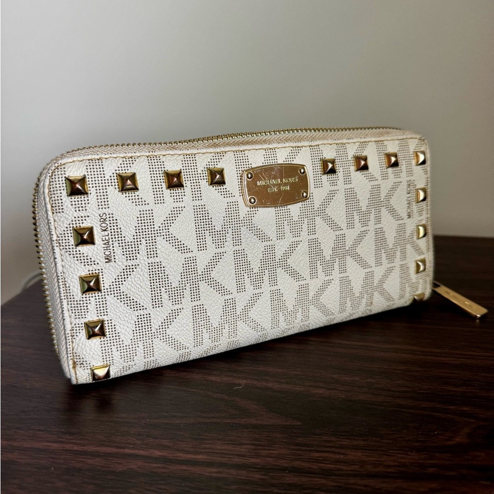 Michael Kors Studded Zip Wallet